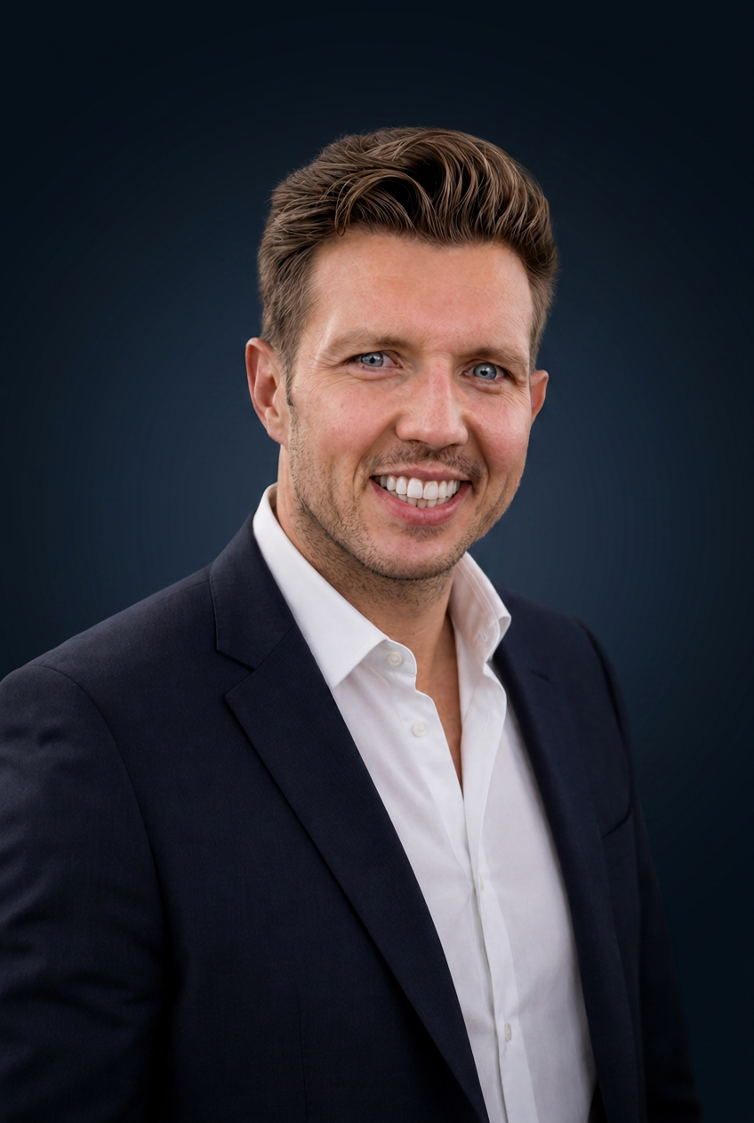 Portrait of Joel Spence, technology and transformation executive